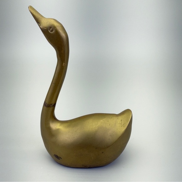 Vintage Penco MCM Brass Swan Figurine - Picture 3 of 7